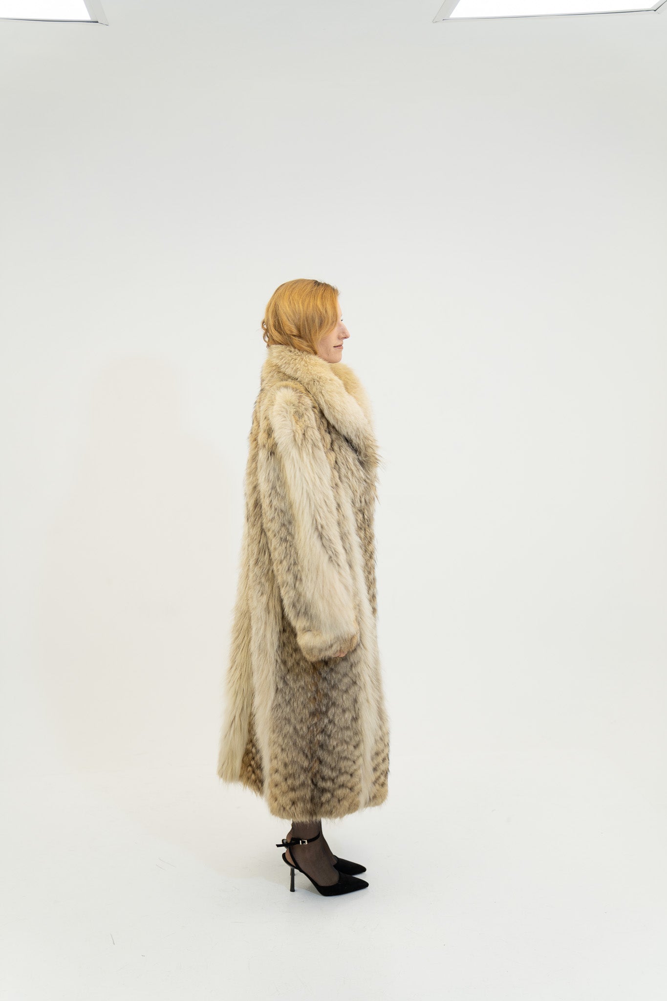The Boreal Veil - Natural Fox Fur Coat