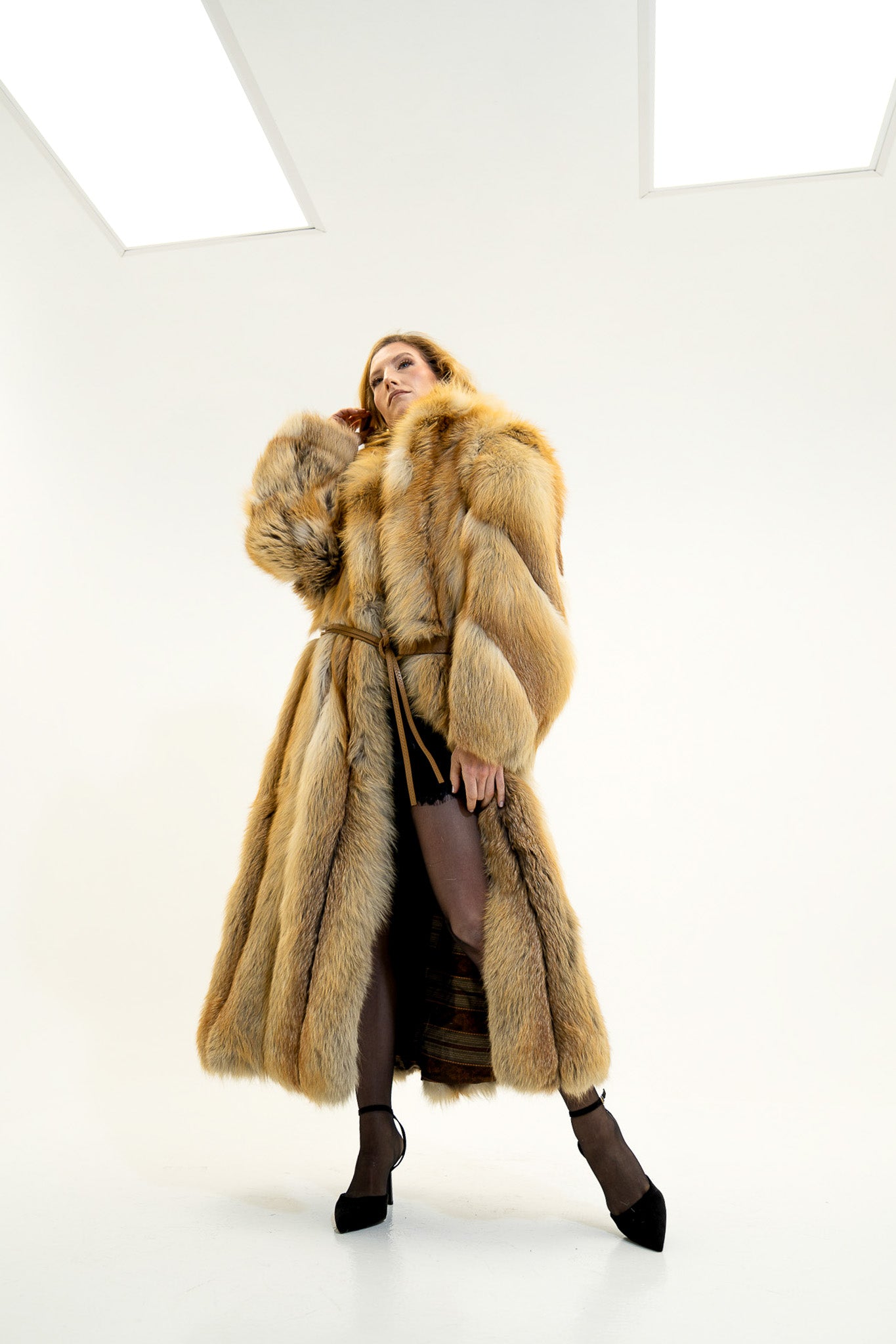 The Aurelian Long Fur Coat - Authentic Fox Fur