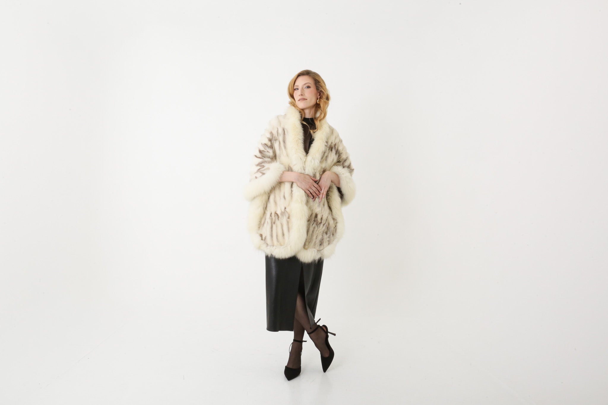 The Lunelle — Fox Fur Cape
