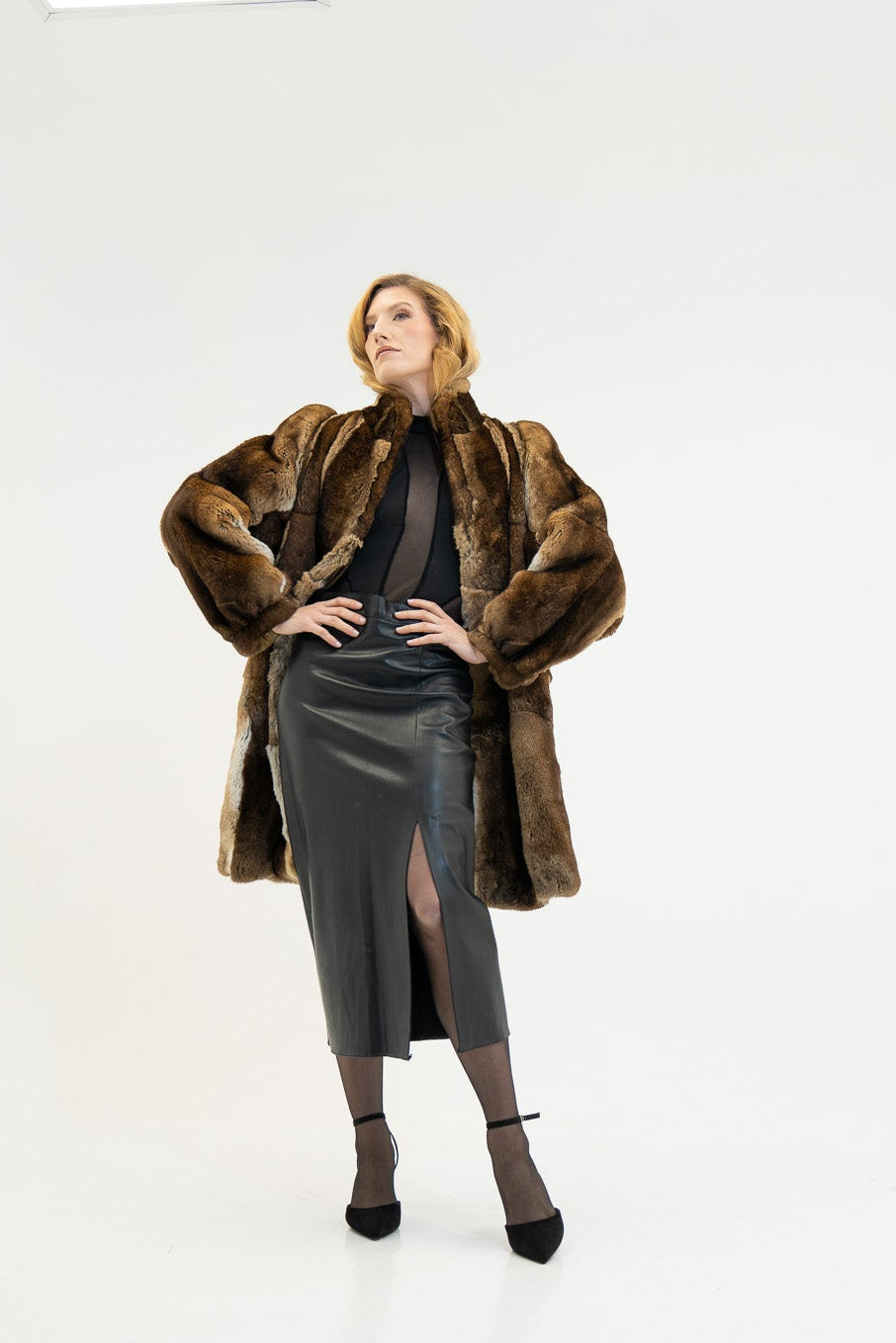 The Noreva -  Chinchilla Coat