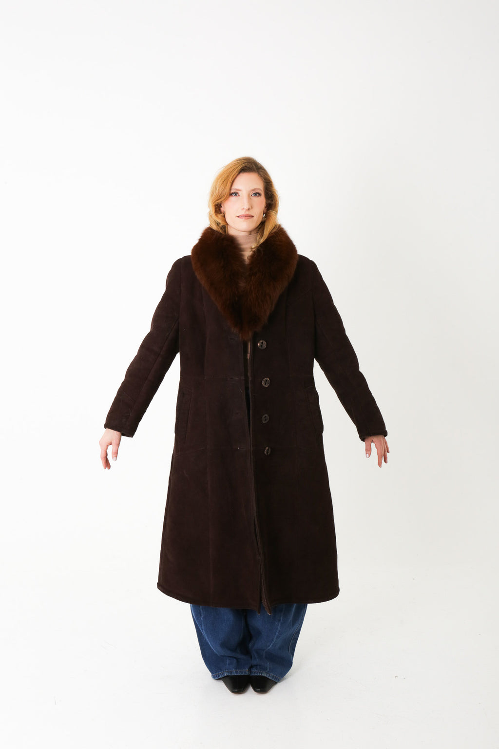 The Halston - Shearling Coat