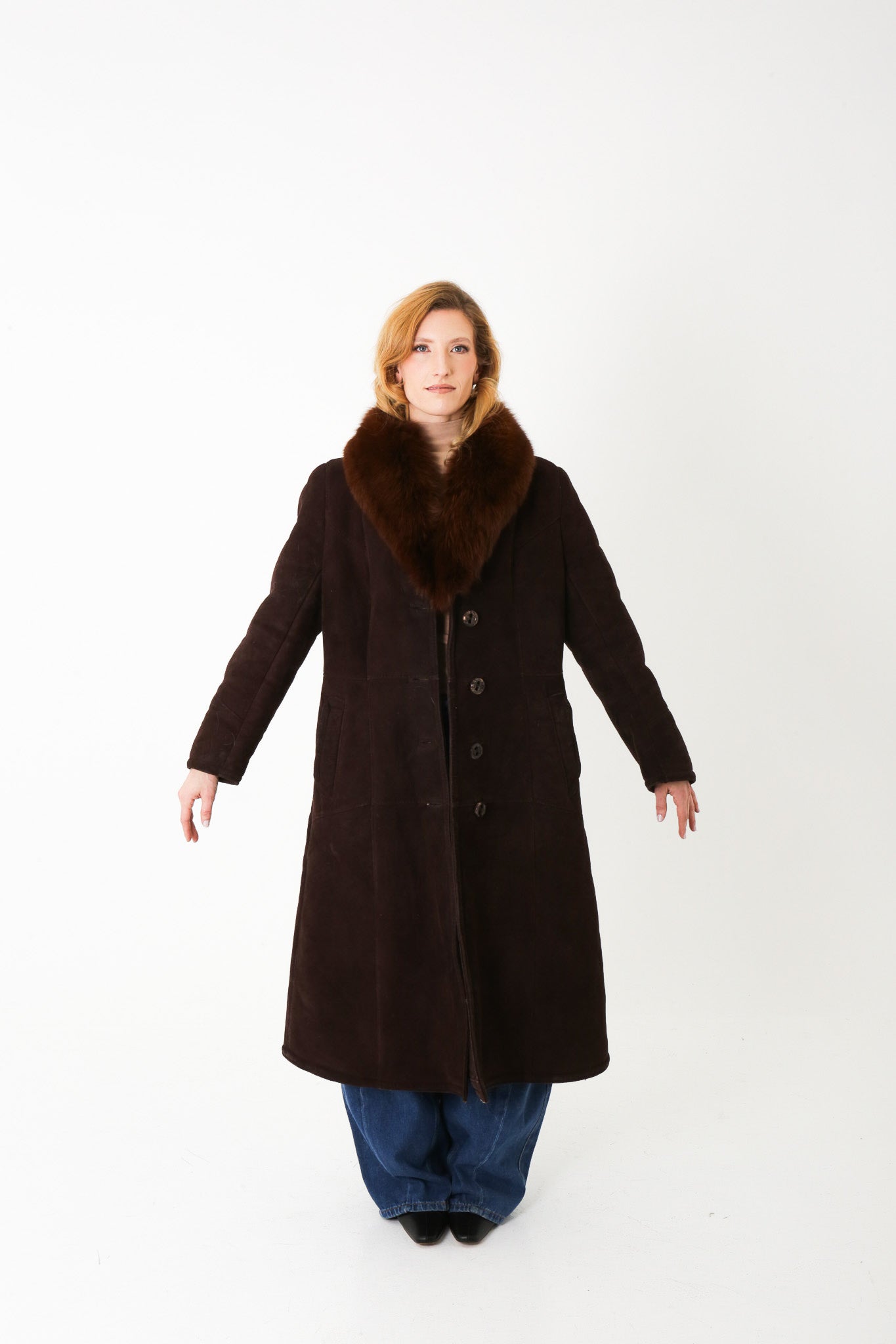 The Halston - Shearling Coat