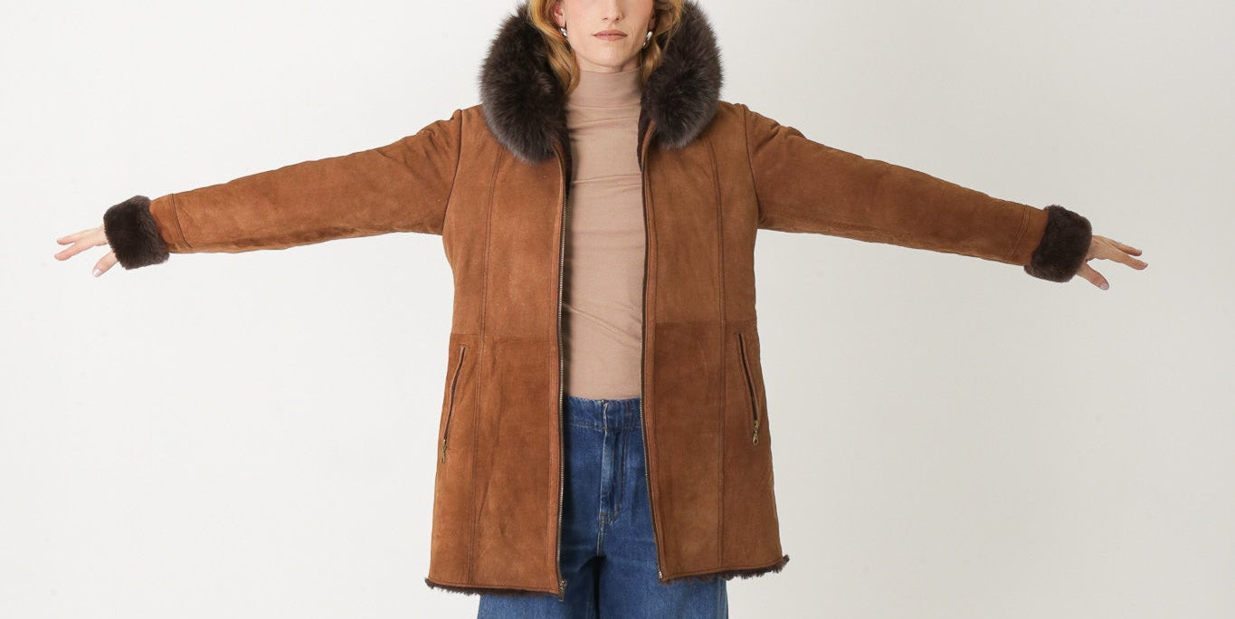 The Rowan - Shearling Coat