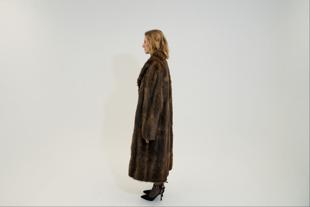 The Ravelle - Finnish Raccoon Full-Length Coat