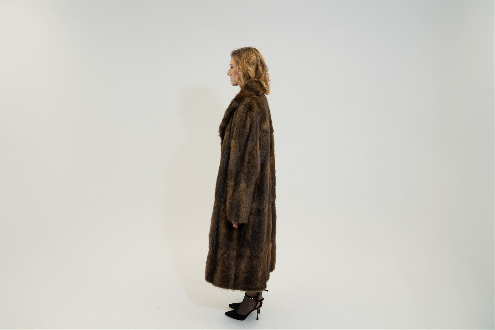 The Ravelle - Finnish Raccoon Full-Length Coat